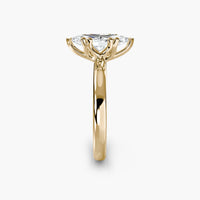 Double Prong Marquise Solitaire ring
