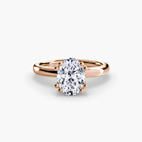 Double Prong Sollitaire ring