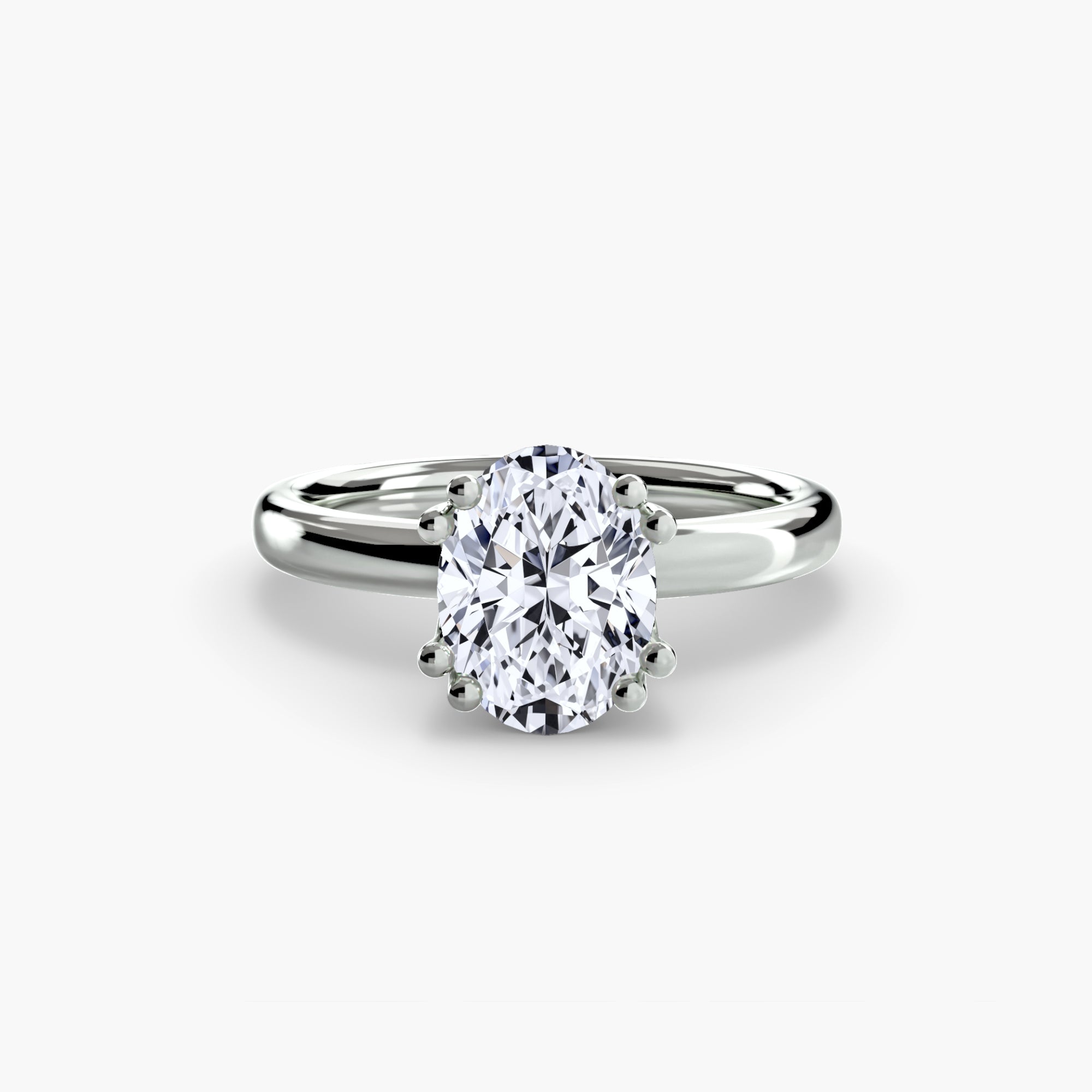 Double Prong Sollitaire ring