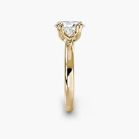 Double Prong Oval Solitaire ring