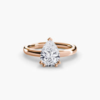Double Prong Sollitaire ring