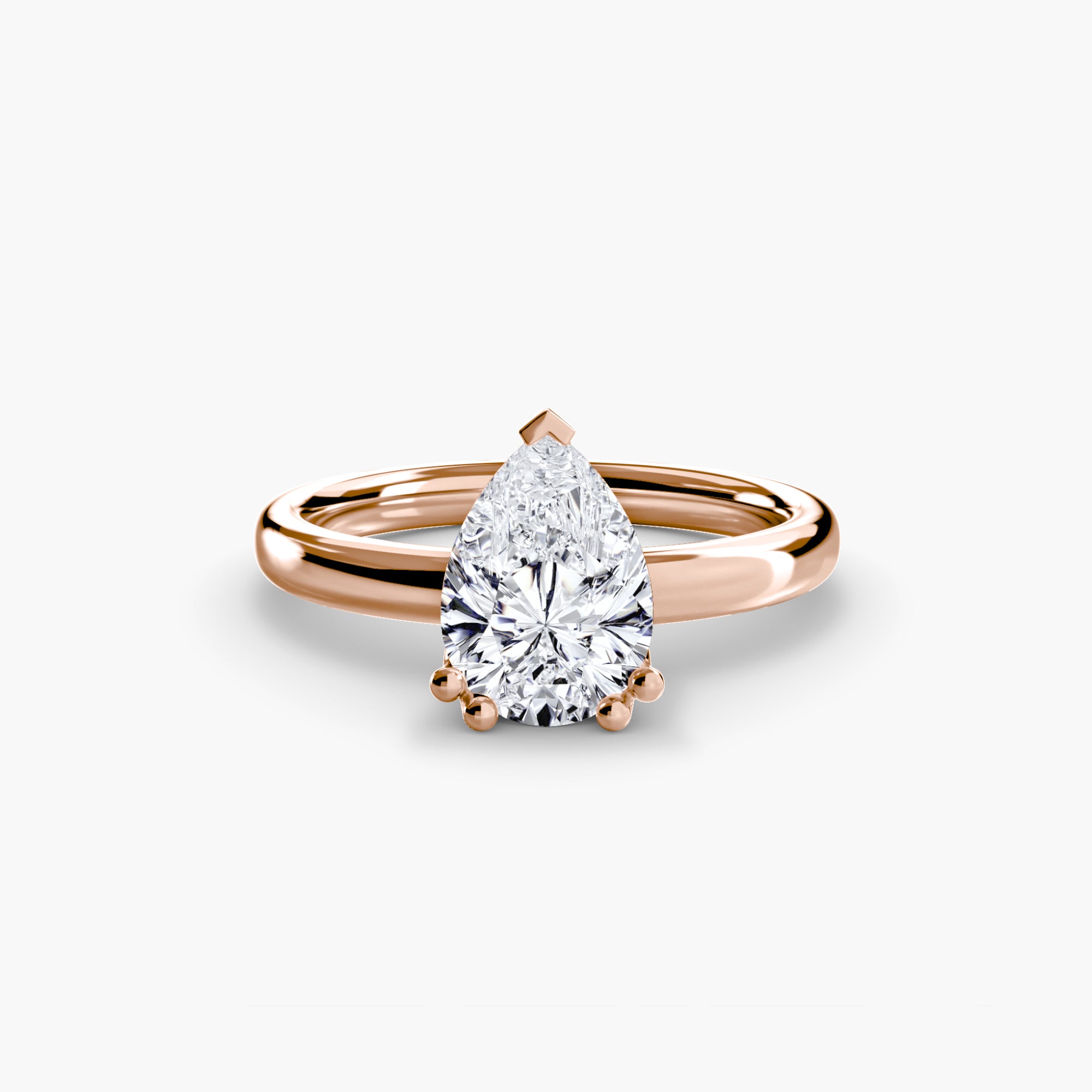 Double Prong Sollitaire ring