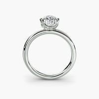 Double Prong Pear Solitaire ring