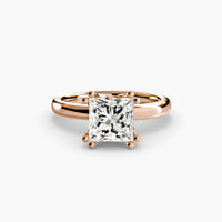 Double Prong Sollitaire ring
