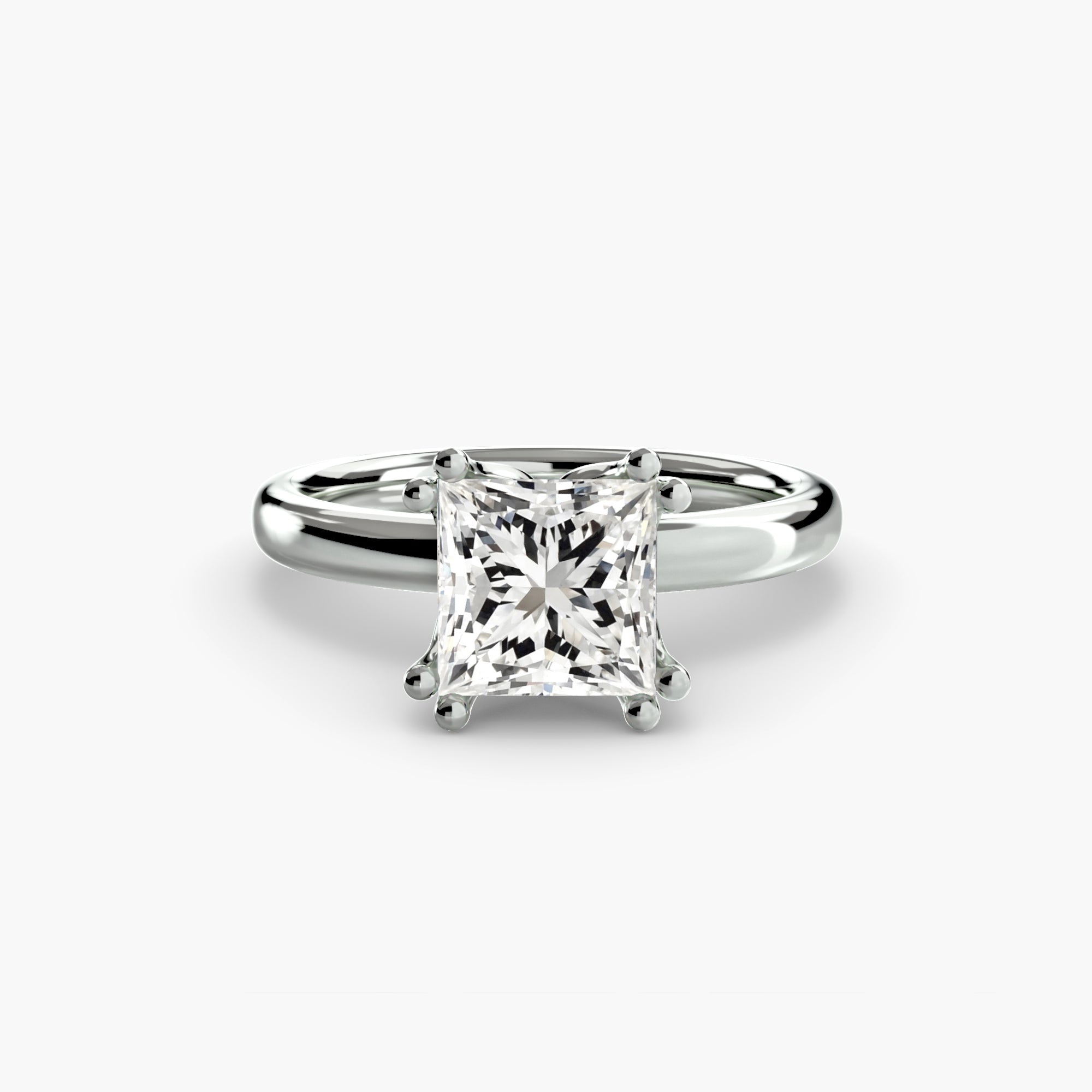 Double Prong Sollitaire ring