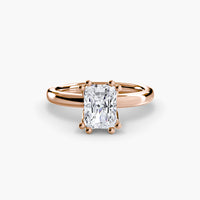 Double Prong Sollitaire ring