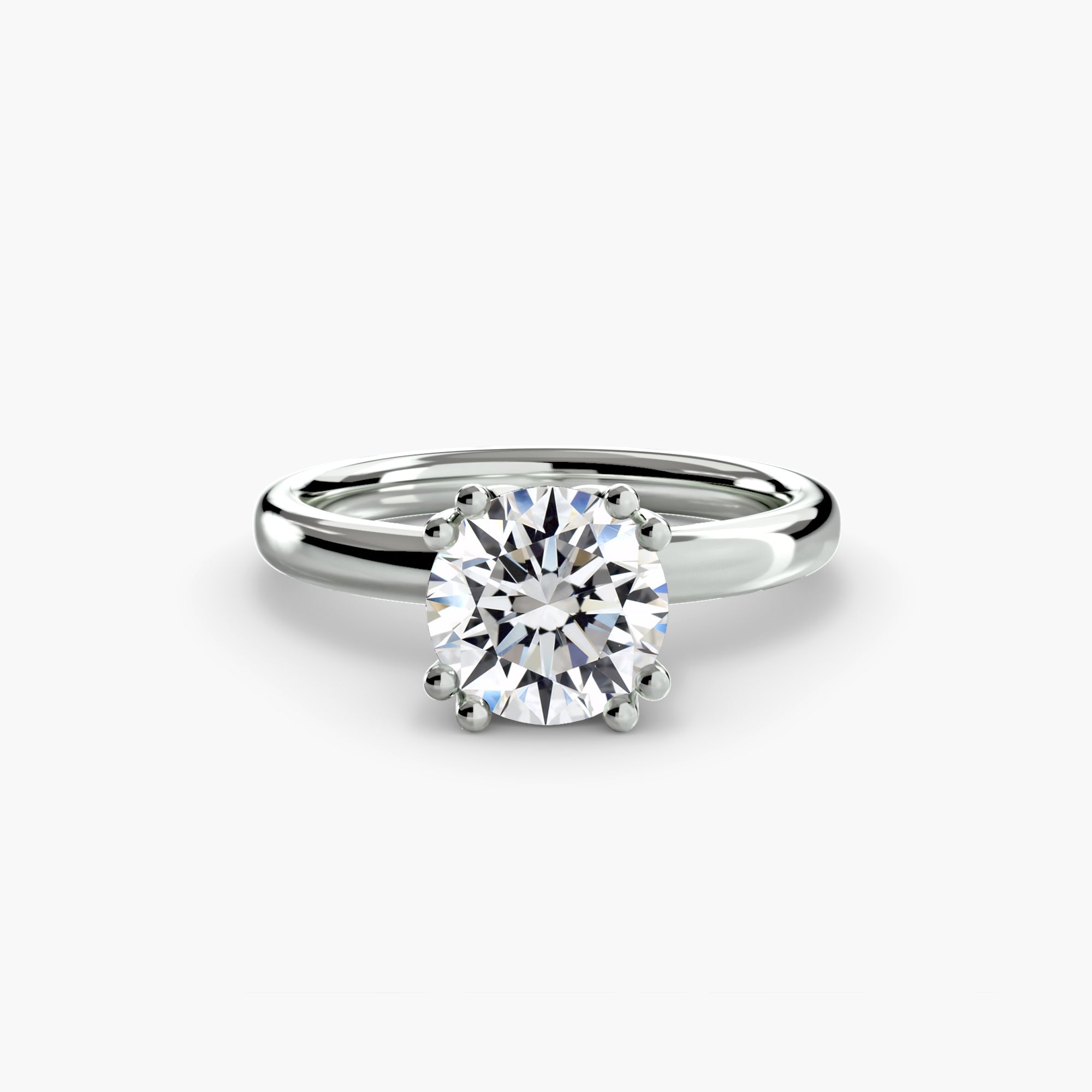 Double Prong Sollitaire ring