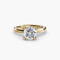Double Prong Sollitaire ring