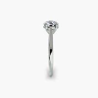 Classic Round Cathedral Engagement Ring