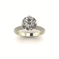 Lumiére Three Row Engagement Ring