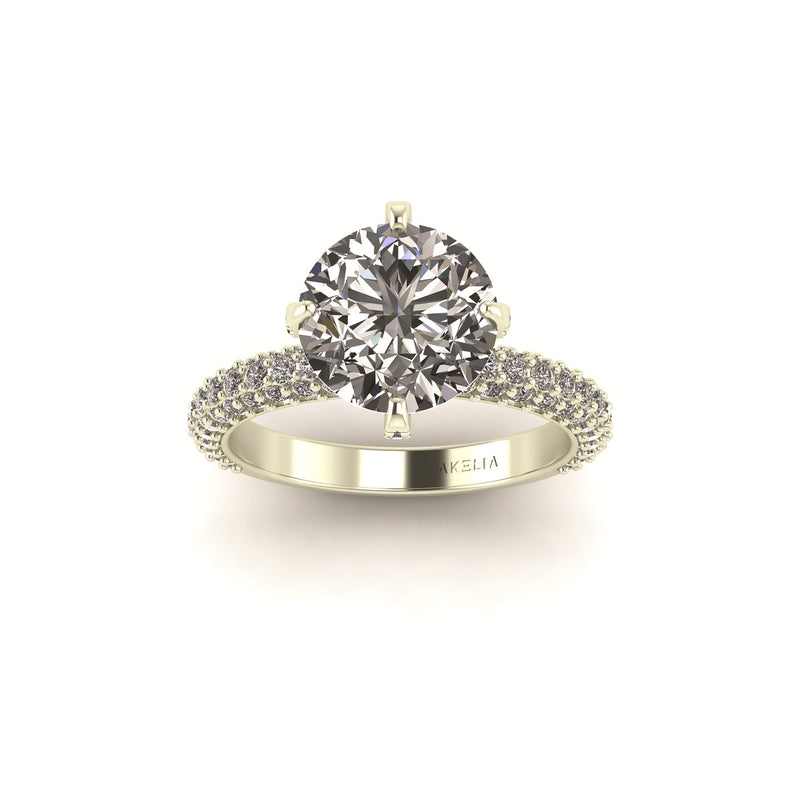 Lumiére Three Row Engagement Ring