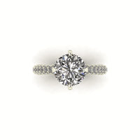 Lumiére Three Row Engagement Ring