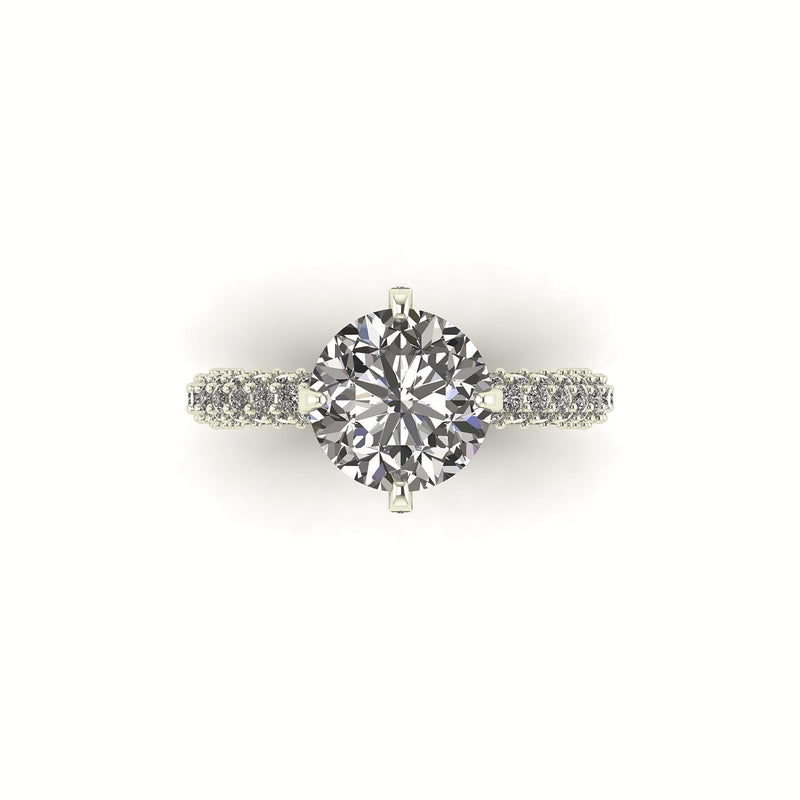 Lumiére Three Row Engagement Ring