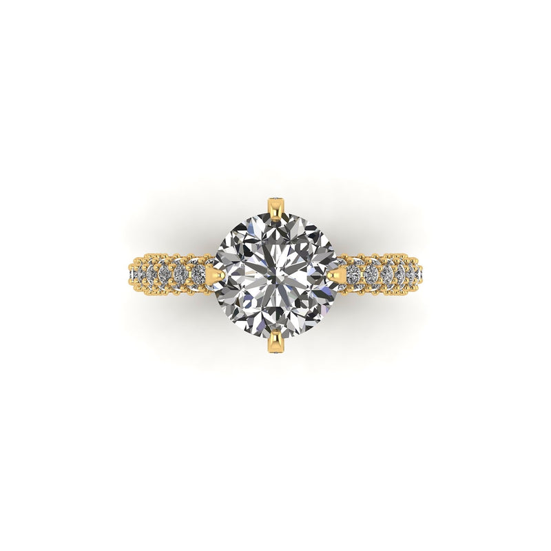 Lumiére Three Row Engagement Ring