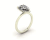 Pear Diamond Set Prongs Solitaire Engagement Ring