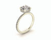 Classic Round Hidden Hallo With Diamond shank