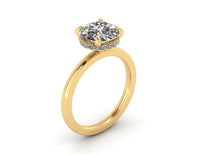 Classic Hidden Halo Engagement ring