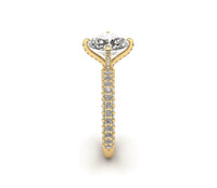 Lumiére Three Row Engagement Ring