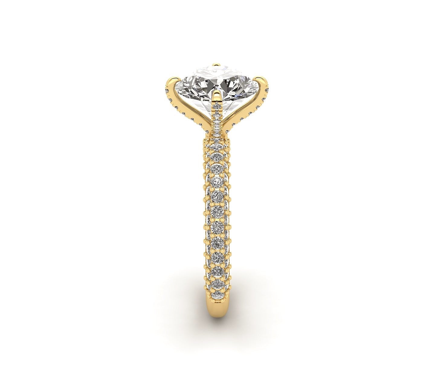 Lumiére Three Row Engagement Ring