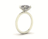 Pear Diamond Set Prongs Solitaire Engagement Ring