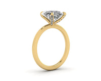 Pear Diamond Set Prongs Solitaire Engagement Ring