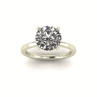 Classic Round Solitaire Engagement Ring