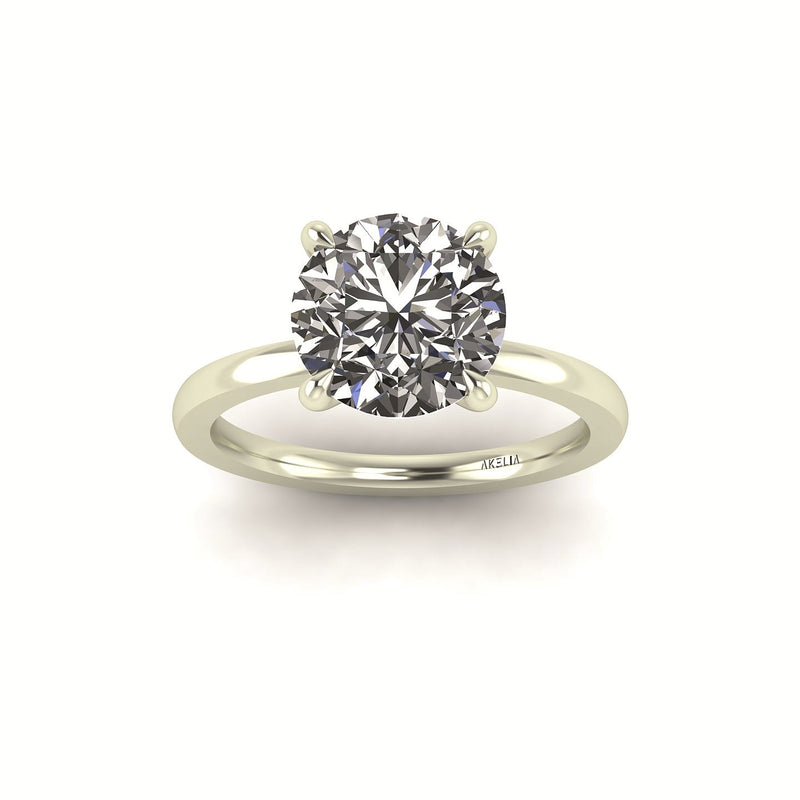 Classic Round Solitaire Engagement Ring