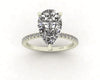 Classic Pear Gallery With Diamond Shank