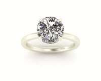 Classic Hidden Halo Engagement ring