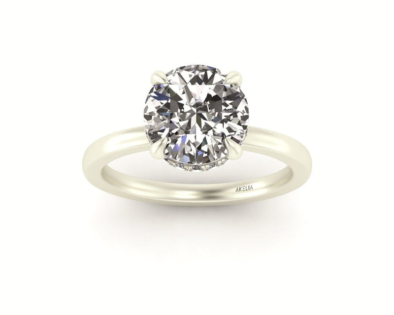Classic Hidden Halo Engagement ring