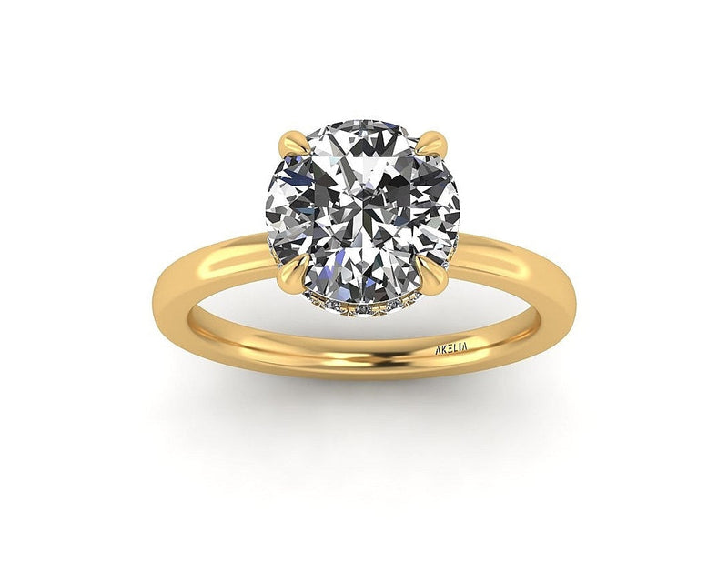 Classic Hidden Halo Engagement ring