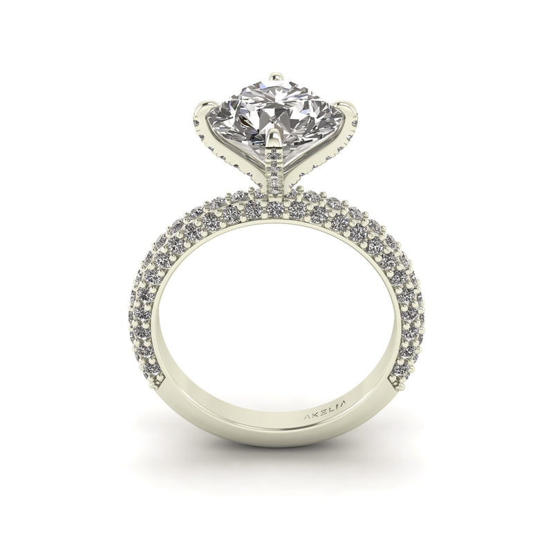 Lumiére Three Row Engagement Ring