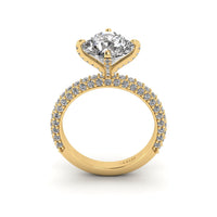 Lumiére Three Row Engagement Ring