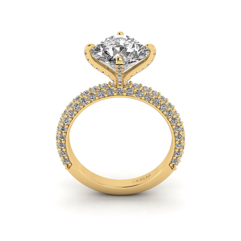 Lumiére Three Row Engagement Ring