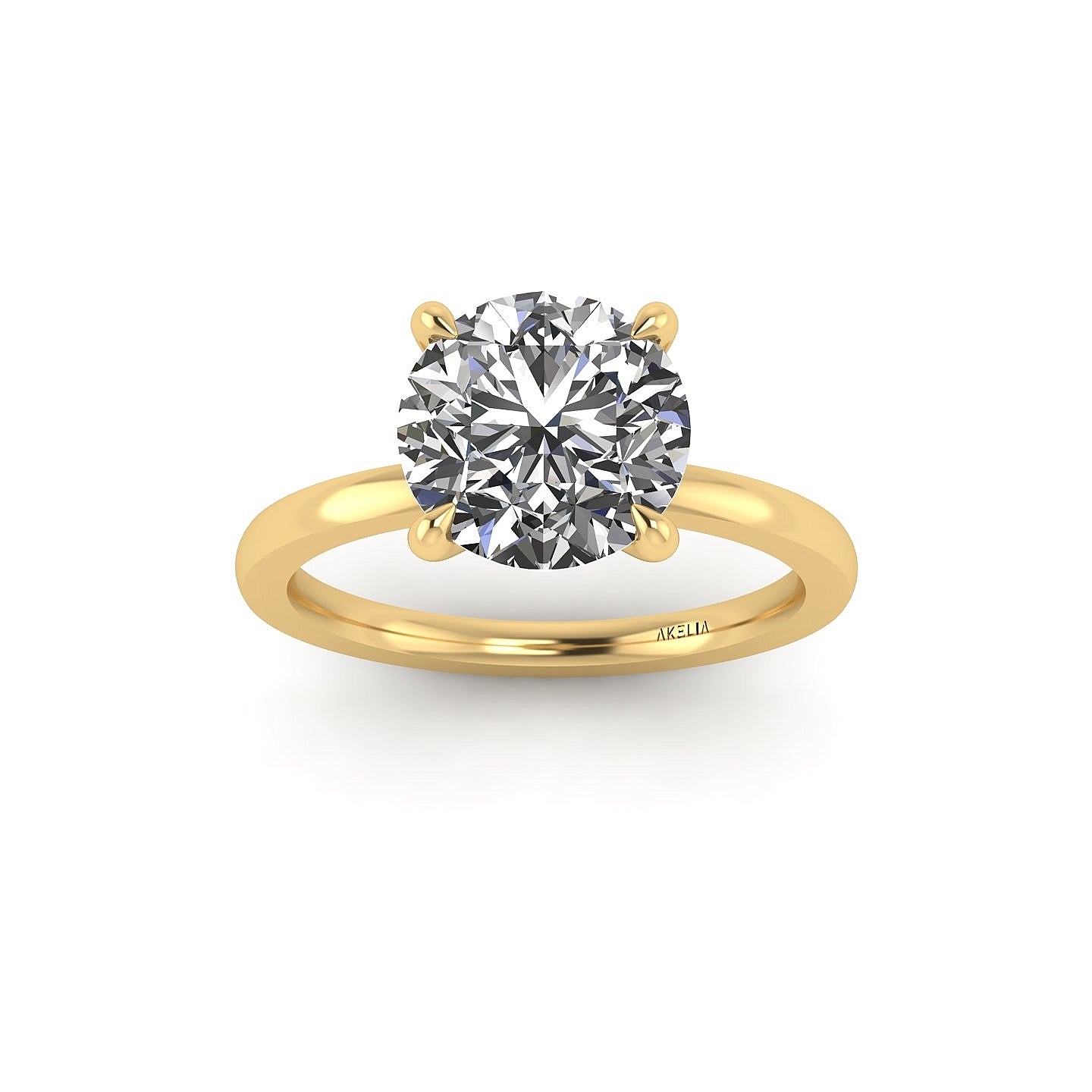 Classic Round Solitaire Engagement Ring