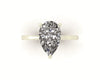 Pear Diamond Set Prongs Solitaire Engagement Ring