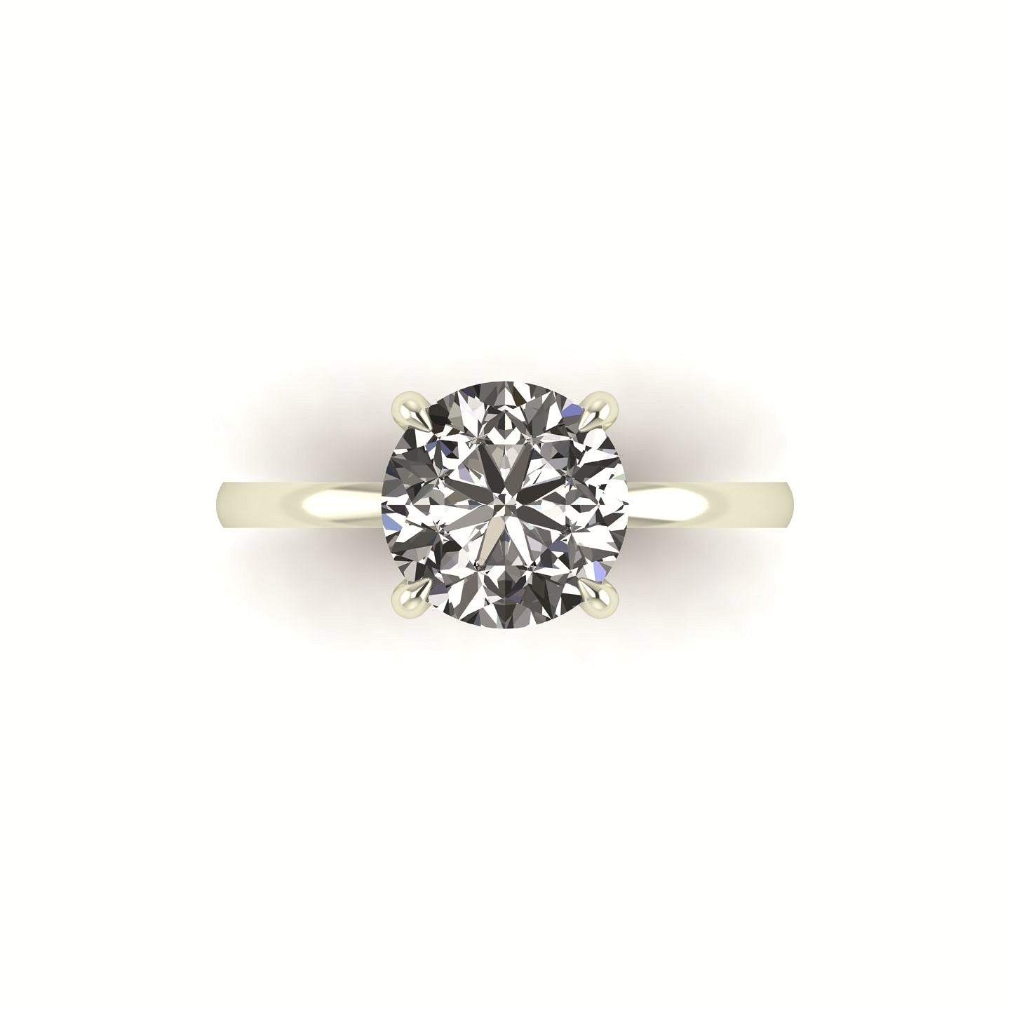 Classic Round Solitaire Engagement Ring