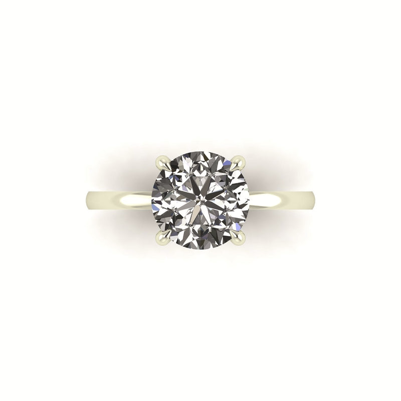 Classic Round Solitaire Engagement Ring