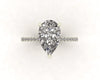 Classic Pear Gallery With Diamond Shank