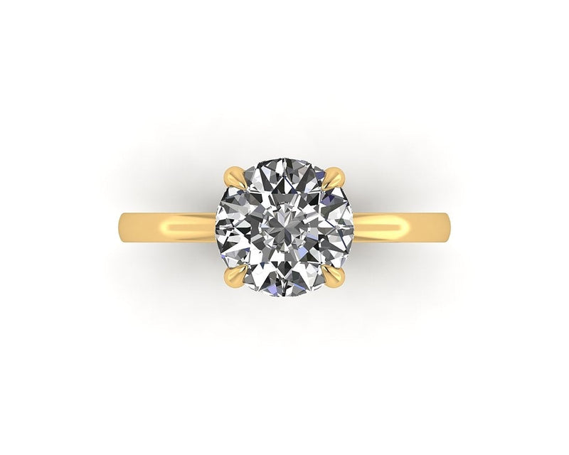 Classic Hidden Halo Engagement ring