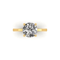 Classic Round Solitaire Engagement Ring