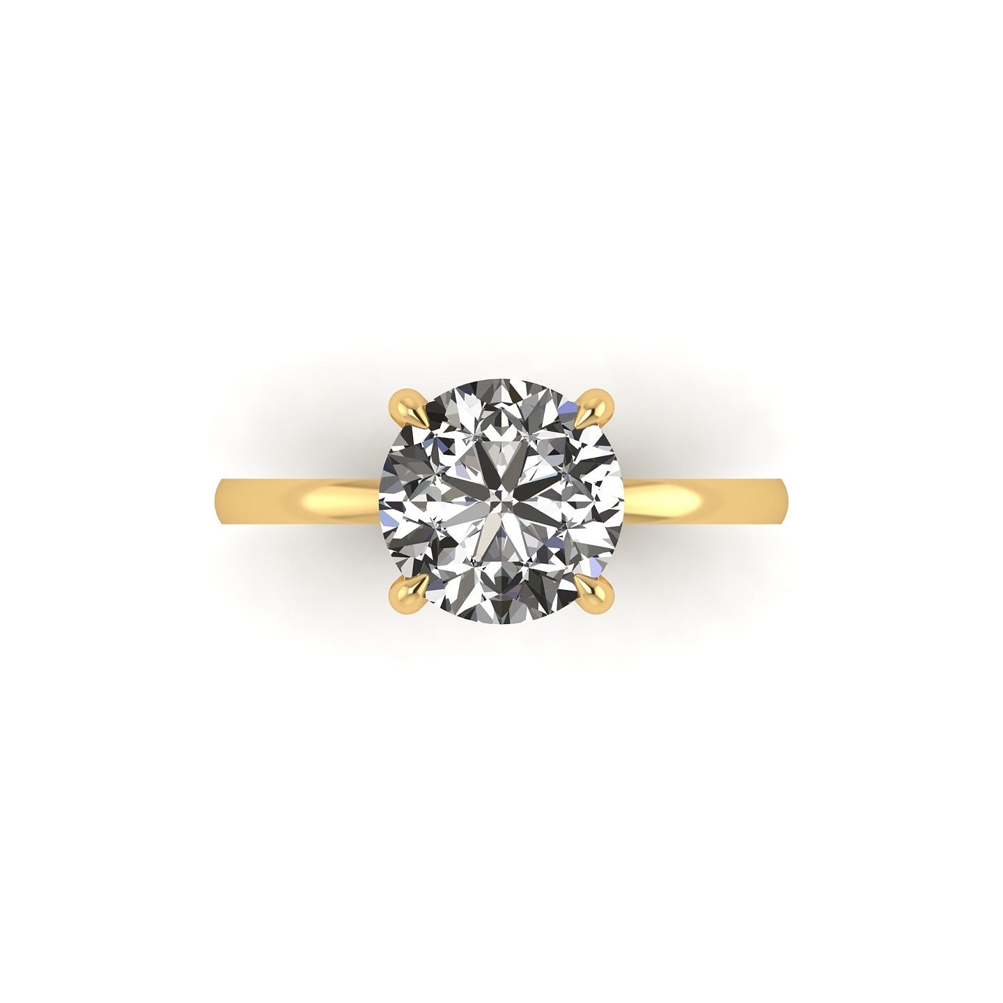 Classic Round Solitaire Engagement Ring