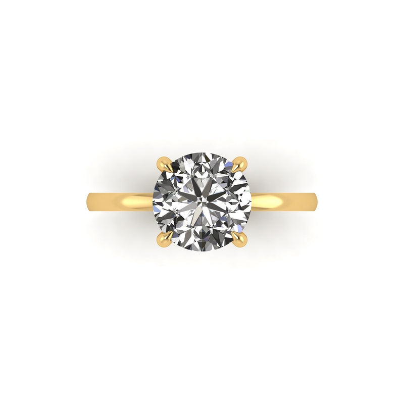 Classic Round Solitaire Engagement Ring