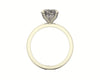 Oval Diamond Set Prongs Solitaire Engagement Ring