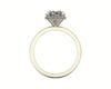 Oval Diamond Set Prongs Gallery Engagement Ring