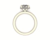 Classic Hidden Halo Engagement ring