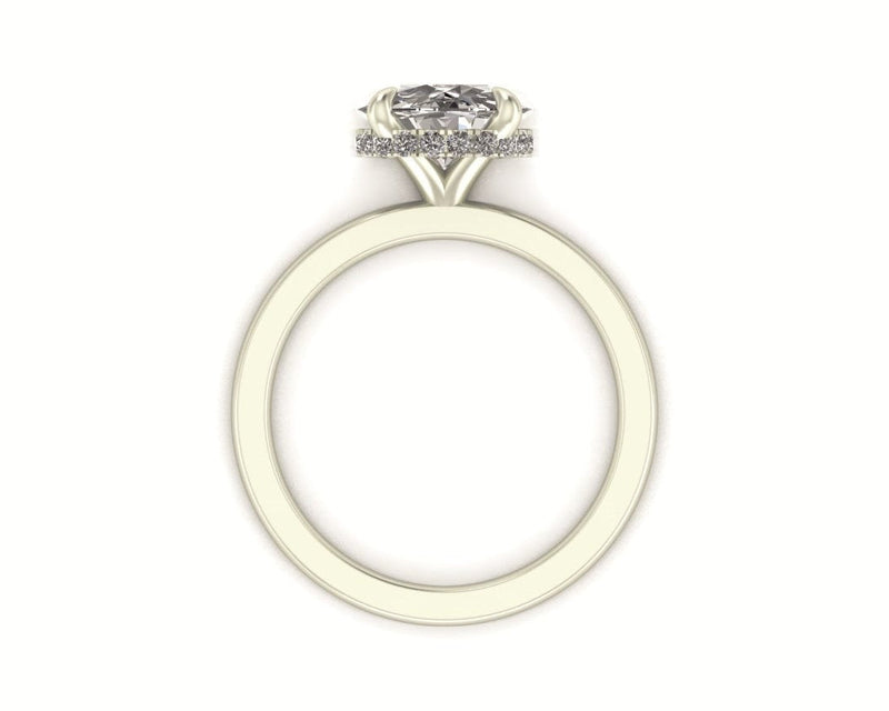 Classic Hidden Halo Engagement ring