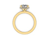 Classic Hidden Halo Engagement ring