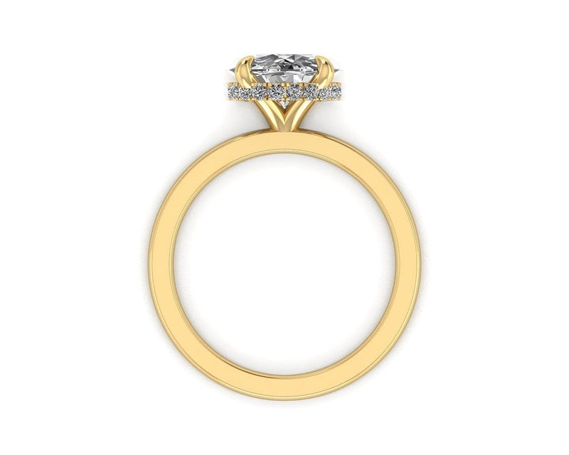 Classic Hidden Halo Engagement ring