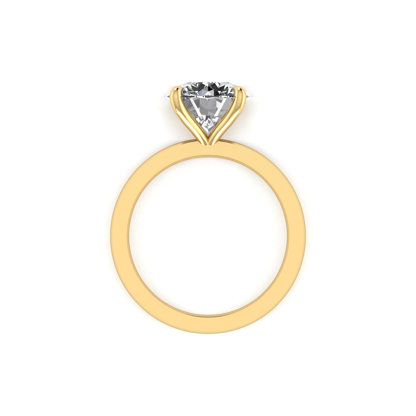 Classic Round Solitaire Engagement Ring